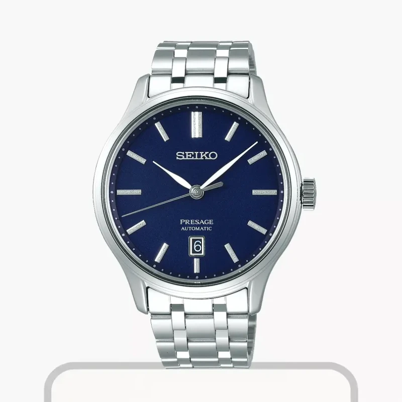 Seiko Presage Japanese Garden Blue Dial Men's Watch- SRPD41J1